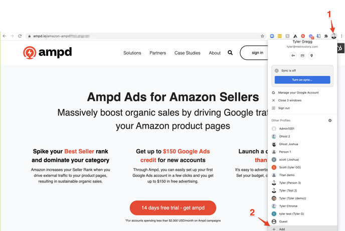 Managing Multiple Ampd Accounts